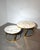 Round Marble Look Coffee Tables, Set of 2 For Sale - Image 4 of 5
