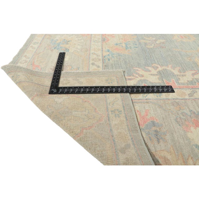 Vintage Modern Oushak Style Rug - 09'11 X 14'00 For Sale In Dallas - Image 6 of 11