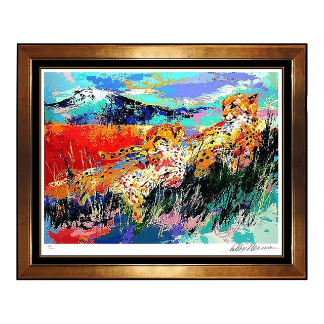 1980s Kilimanjaro Cheetahs, LeRoy Neiman For Sale