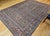 Persian Antique Persian Tabriz Rug, Hand-Knotted Wool, Allover Herati Geometric Pattern, Ivory & Blue, 8x12 For Sale - Image 3 of 12