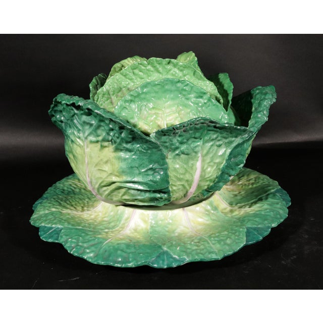 Old Paris Agate Saltglaze Stoneware Large Model of Seated Cat For Sale - Image 4 of 18