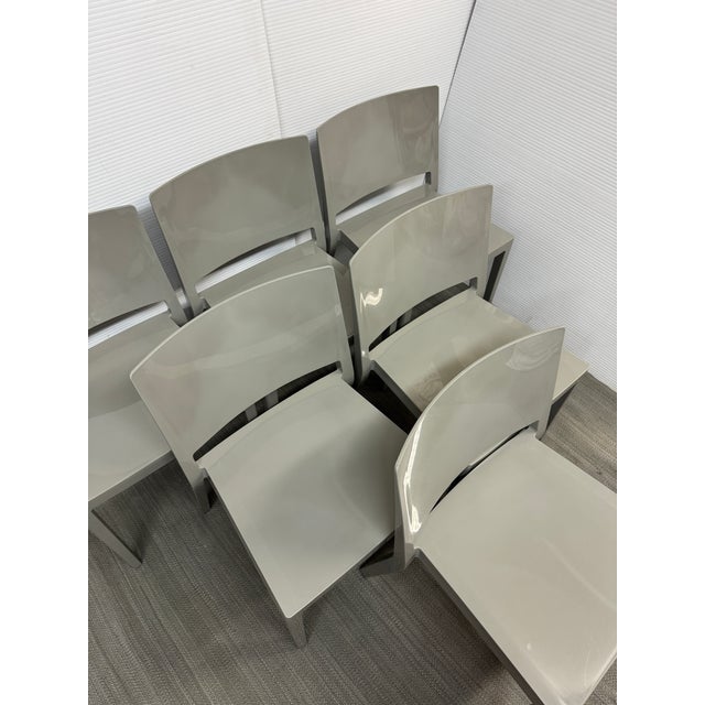Piero Lissoni for Kartell Lizz Stacking Chairs, Set of Six For Sale - Image 11 of 12