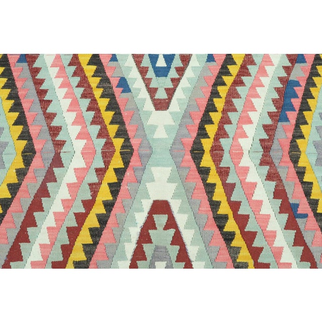 Textile Vintage Turkish Barak Nomad's Flatweave Kilim Rug For Sale - Image 7 of 13