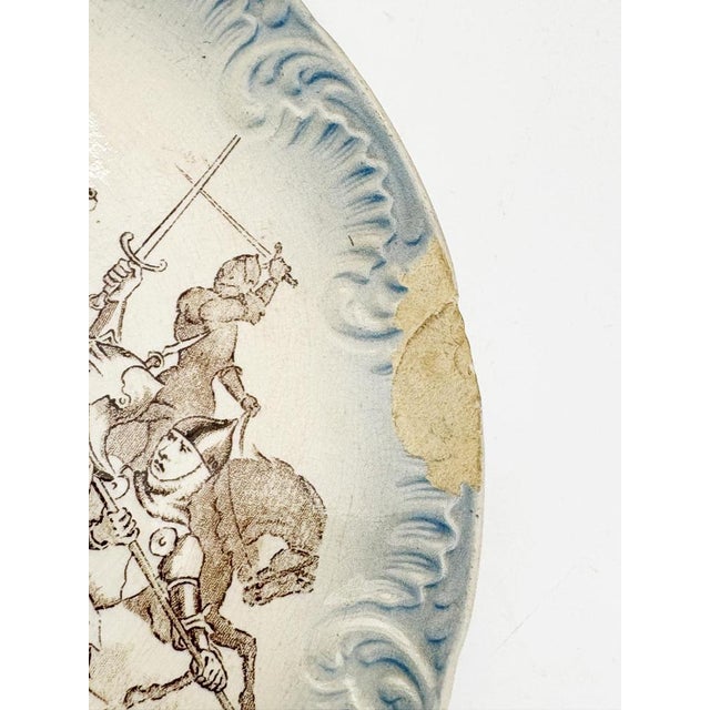 Vintage Plates with Various Illustrations, 1950, Set of 4 For Sale - Image 10 of 16