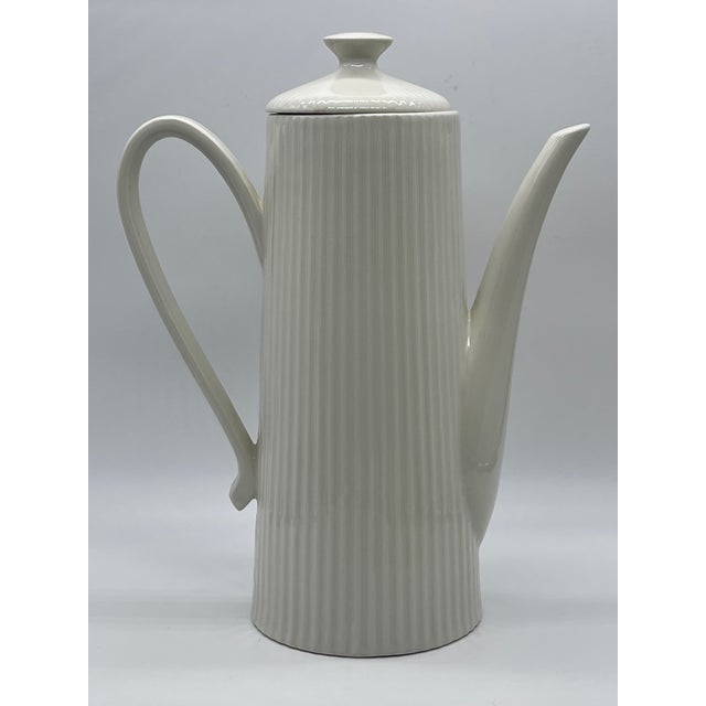 Mid-Century Modern 1950s Ribbed Coffee Pot / Server Designed by Ernest Sohn For Sale - Image 3 of 8