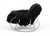 Rocking chair by Guido Faleschini, realized in 1970s. Chromed stell and mongolian-style fur. A striking and sculptural...