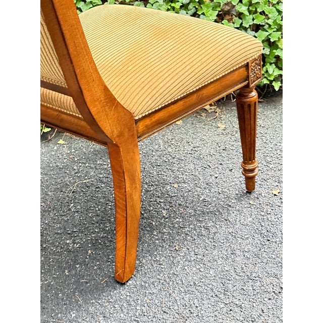 Ethan Allen “Addison” Townhouse Collection French Regency Side Chairs - Set of 8 For Sale - Image 10 of 12