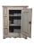 Swedish antique country cabinet made of pine wood. The furniture has one centrally located door. There are 3 decorative...