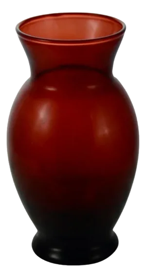 Ruby Red Glass 6” Vase