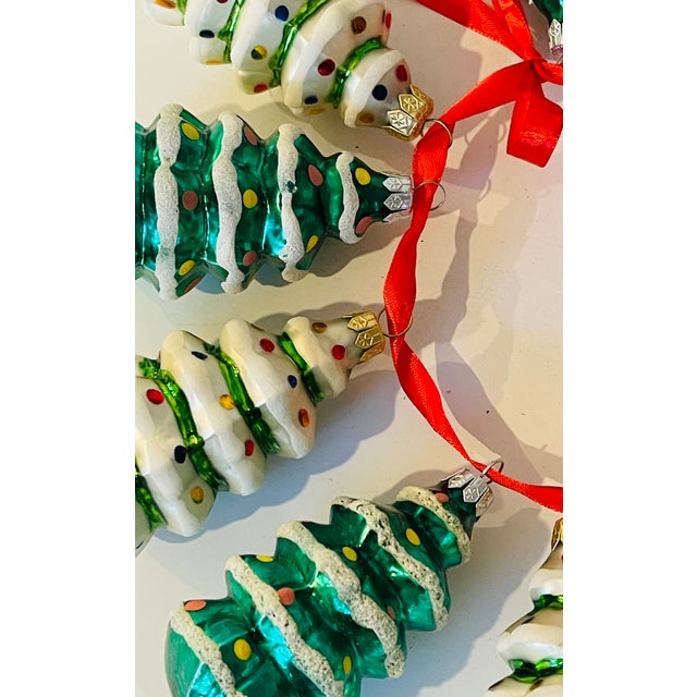 Dozen Vintage European Christmas Ornaments Trees For Sale - Image 4 of 4