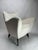 Perla Lounge Chairs in White Fabric by Guglielmo Veronesi, Italy, 1950s, Set of 2 For Sale - Image 3 of 9