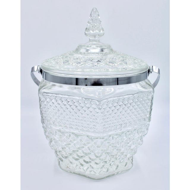 Mid Century Italian Crystal Biscuit Jar For Sale In Tulsa - Image 6 of 13