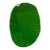 Oval Cut-Out (Green) Painting, Oil and Wax on Linen, Modern, 2022 For Sale