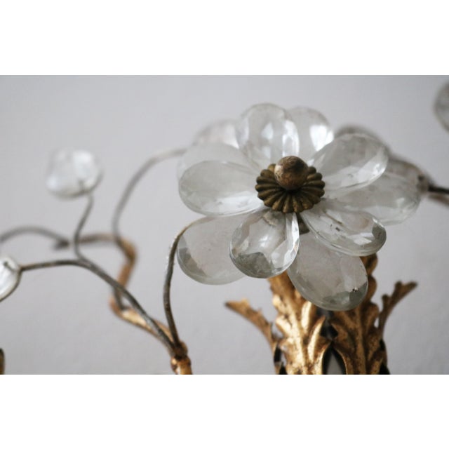 Gold Italian Flowers Florentine Chandelier in Murano Glass from Banci Firenze, 1970 For Sale - Image 8 of 10