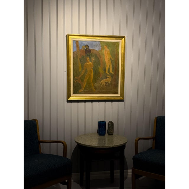 Thor Fagerkvist, The Farewell, 1920s, Oil on Canvas, Framed For Sale - Image 6 of 11