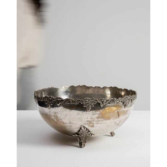 Early 20th Century France Baroque Silver Serving Bowl For Sale - Image 14 of 15