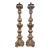 19th Century Italian Carved Silver Leaf Altar Sticks For Sale