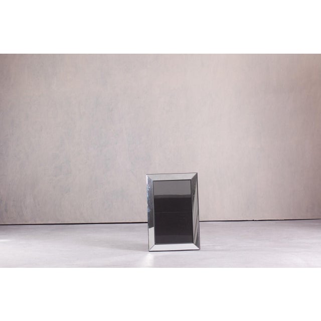 Vintage Diamond-Cut Wall Mirror, Italy, 1980s For Sale - Image 6 of 6