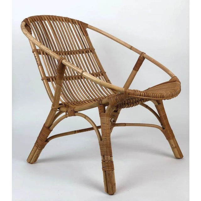 Mid-Century Italian Bamboo Garden Coffee Table & Chairs, 1960s, Set of 3 For Sale - Image 18 of 18