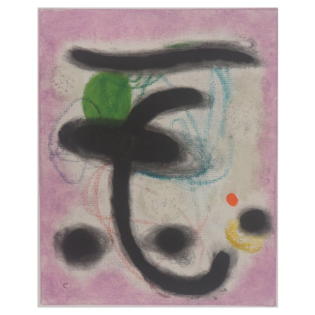 After Joan Miro, Portrait of a Woman, 1965, Lithograph For Sale