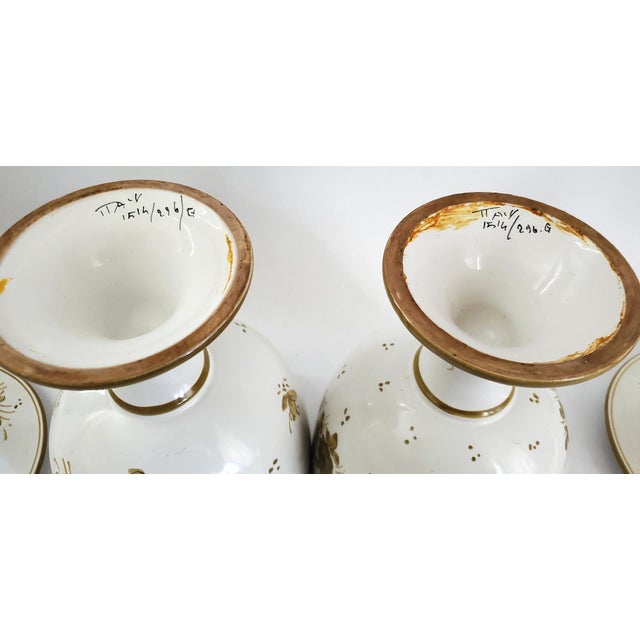 Apothecary Jars Pair 1960s Signed Italy For Sale - Image 11 of 11