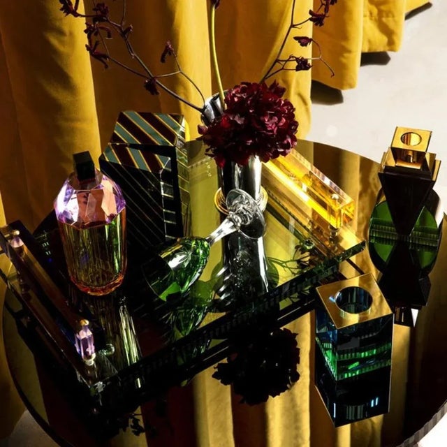 Contemporary Rectangular Crystal Tray For Sale - Image 3 of 6