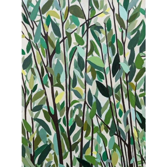 2020s Jennifer Lively “Forest Ride” Contemporary Horse Riding Figure Through Green Foliage, 2022 For Sale - Image 5 of 11