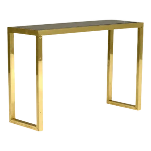 Italian Console Table in Brass and Glass by Nanda Vigo, 1970