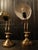 1950s Shell-Shaped Golden Lamps, 1950s, Set of 2 For Sale - Image 5 of 6