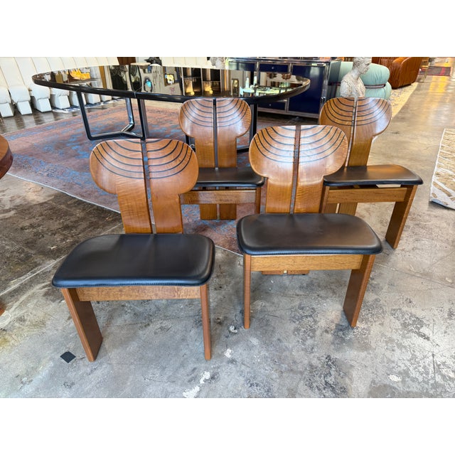 Africa Chairs by Afra and Tobia Scarpa, Set of 4 For Sale In Los Angeles - Image 6 of 8