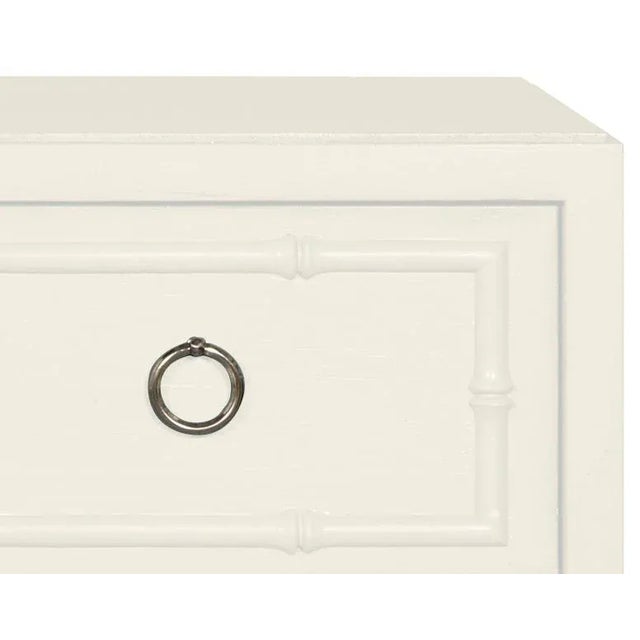 Chinoiserie Casa Cosima Emma Nightstand, Cloud White For Sale - Image 3 of 4