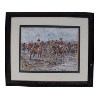 Scene: Bucket Scrubs Little Miss Muffet Watercolour by George Finch Mason For Sale