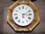 Wood Vintage Wall-Mounted Wooden Clock from D.C. For Sale - Image 7 of 17