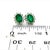 Green Natural Emerald Diamond Earrings 14k Gold 1.9 TCW Certified For Sale - Image 8 of 8