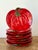 Vintage 1960s Italian Glazed Ceramic Tomato Plates - Set of 8 For Sale - Image 12 of 12