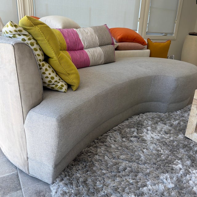 Beautiful Custom Sofa (Matching Ottoman Available Separately) For Sale - Image 4 of 6
