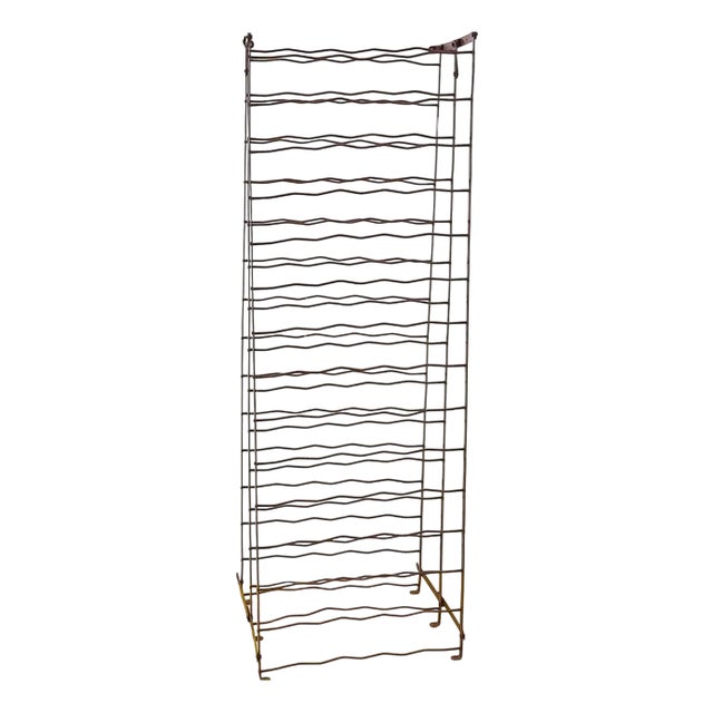 Vintage Metal Bottle Holder For Sale