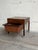 Wood Rosewood Sewing Table Side End Nightstand With Drawer and Rolling Wheels Denmark 1960s For Sale - Image 7 of 9