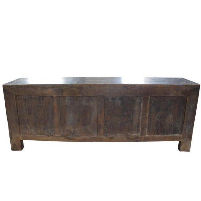 Vintage Distressed Reclaimed Wood Sideboard Cabinet 27 For Sale - Image 12 of 13