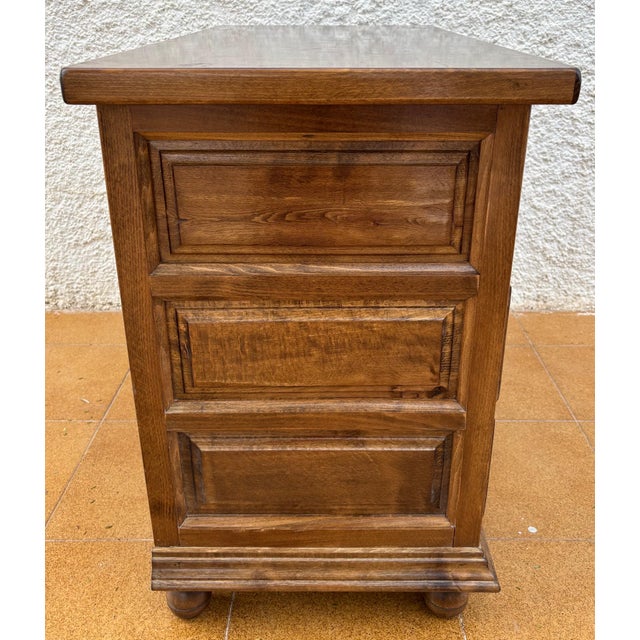 Spanish Castilian Solid Wood Chest of Drawers, Mid 20th Century For Sale - Image 9 of 11