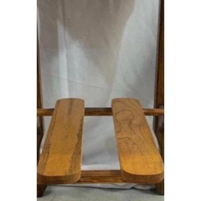 Arts & Crafts Antique 1900’s Oak Library Desk-Table For Sale - Image 3 of 10