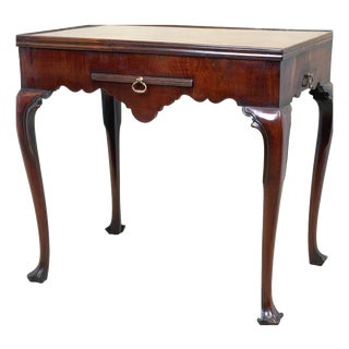 Mahogany Chess and Backgammon Games Table, 1735 For Sale