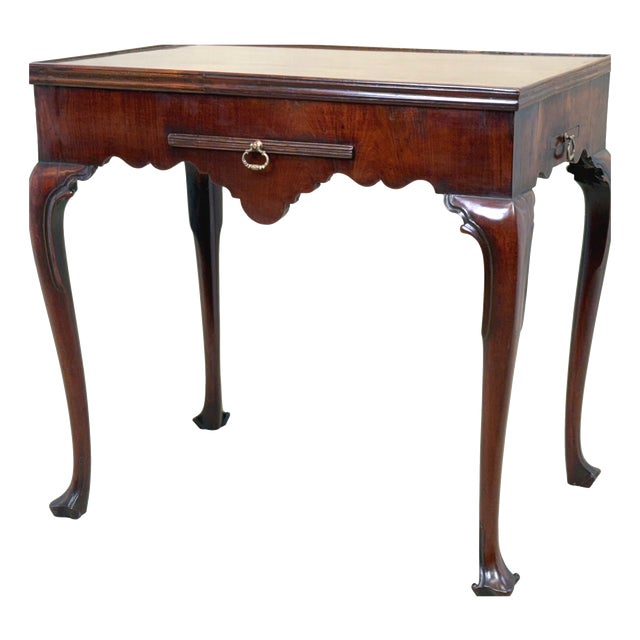 Mahogany Chess and Backgammon Games Table, 1735 For Sale