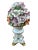 Vintage Porcelain Mottahedeh Petite Italian Flower Topiary For Sale In Houston - Image 6 of 7