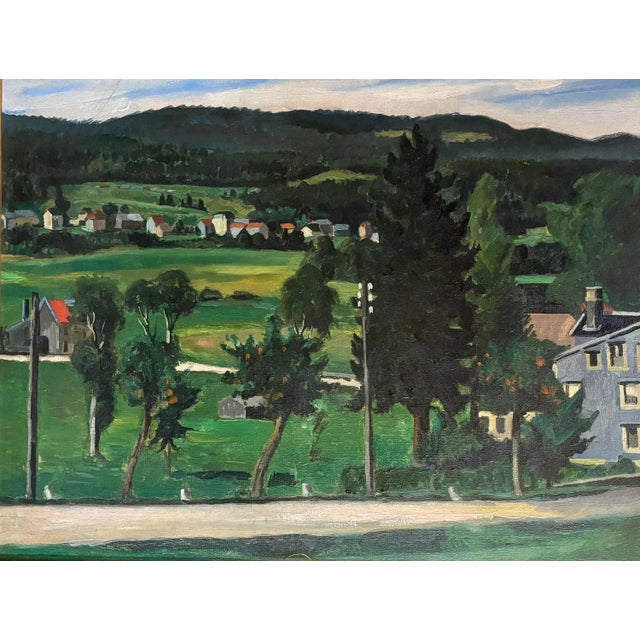 Landscape, Oil on Canvas, 1950s For Sale - Image 8 of 8