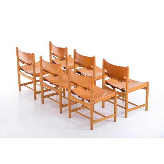 1960s Vintage Dining Chairs by Børge Mogensen, 1960s, Set of 6 For Sale - Image 5 of 12