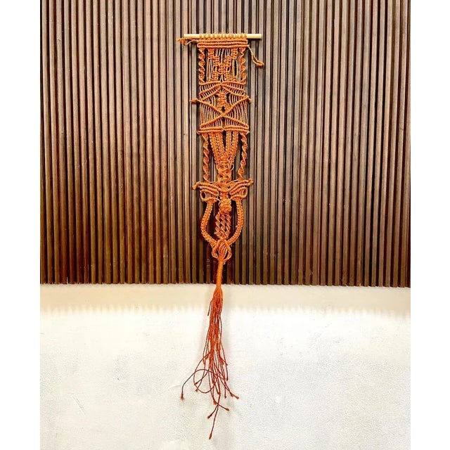 Vintage Spanish Hand Woven Wall Hanging, 1960s For Sale - Image 11 of 12