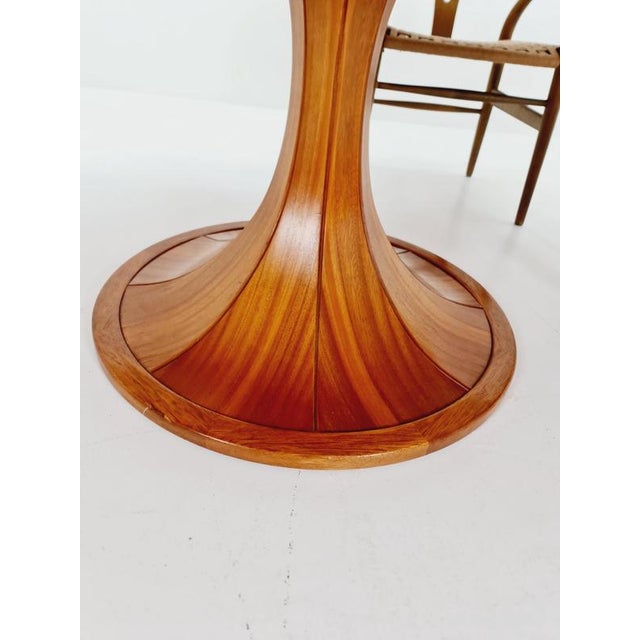 Mid-Century Round Walnut Dining Table by Luigi Massoni, Italy, 1960s For Sale - Image 14 of 18