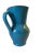 Vintage Hand-Crafted Ceramic Blue & Brown Glaze Pitcher For Sale - Image 4 of 10