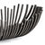 Transitional Regina Andrew Webbed Bowl Oblong in Blackened Iron For Sale - Image 3 of 5